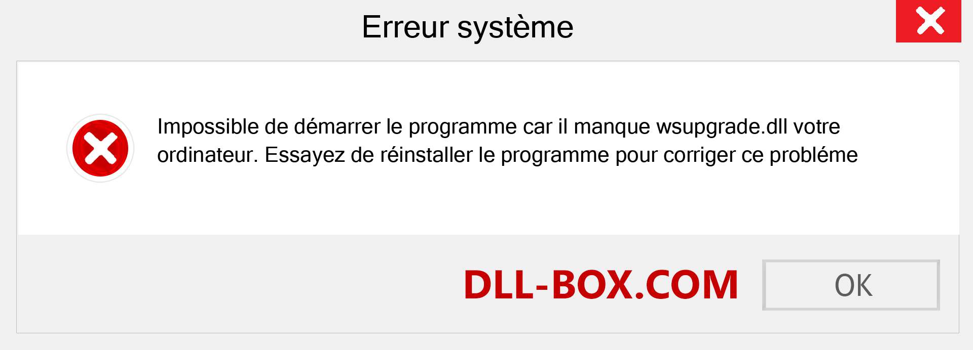 Le fichier wsupgrade.dll est manquant ?. Télécharger pour Windows 7, 8, 10 - Correction de l'erreur manquante wsupgrade dll sur Windows, photos, images